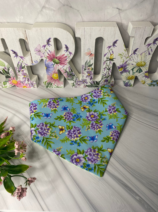 Spring Flowers Reversible Pet Bandana