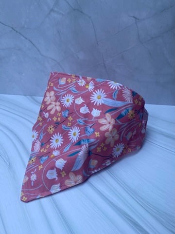Pink Fox Reversible Pet Bandana
