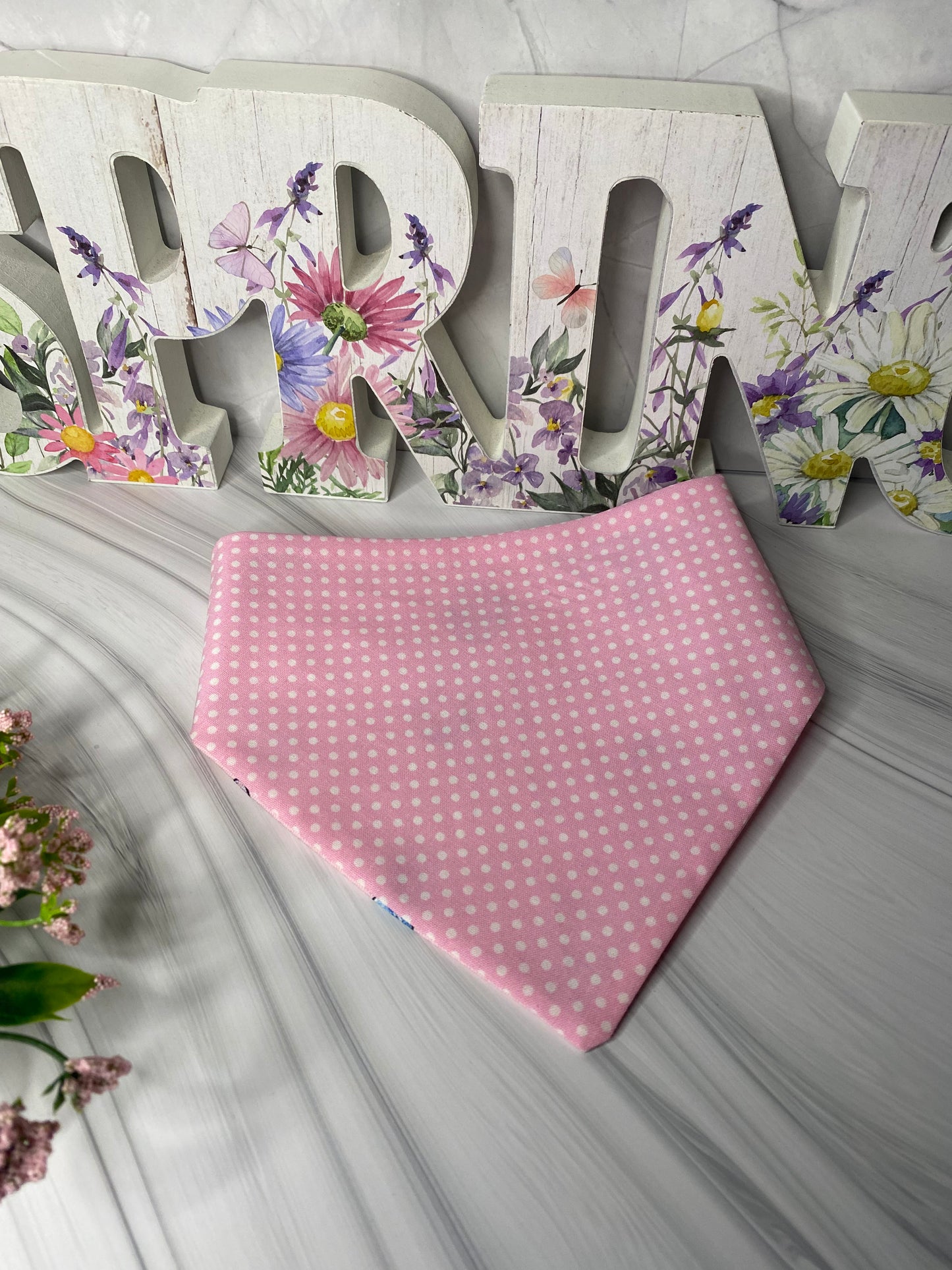 Pink Ice Cream Reversible Pet Bandana