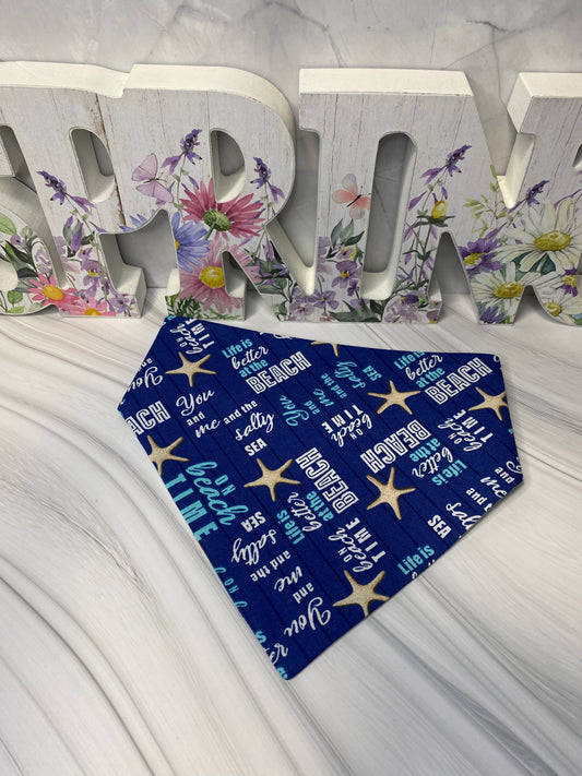 Beach Vibes Reversible Pet Bandana