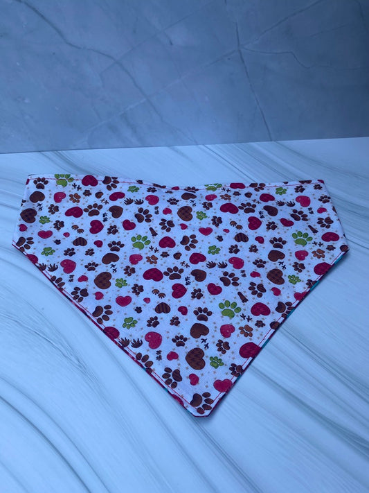 Paws Reversible Pet Bandana