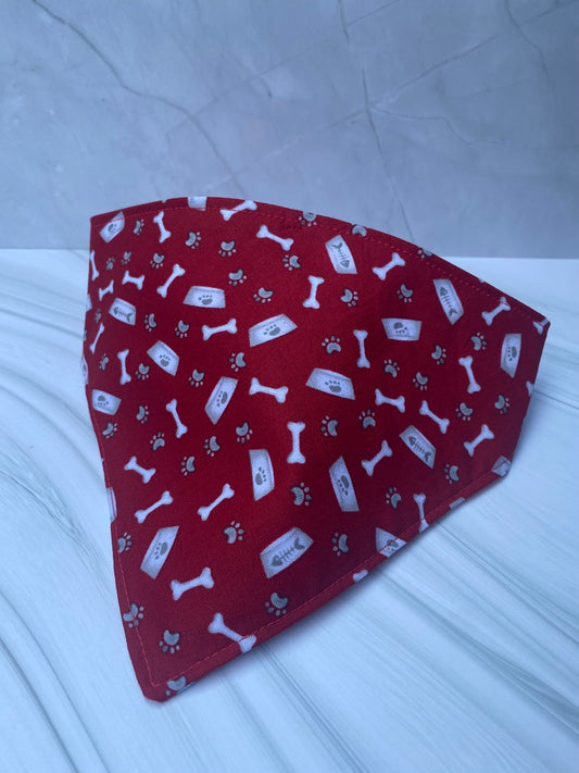 Good Boy Red Reversible Pet Bandana