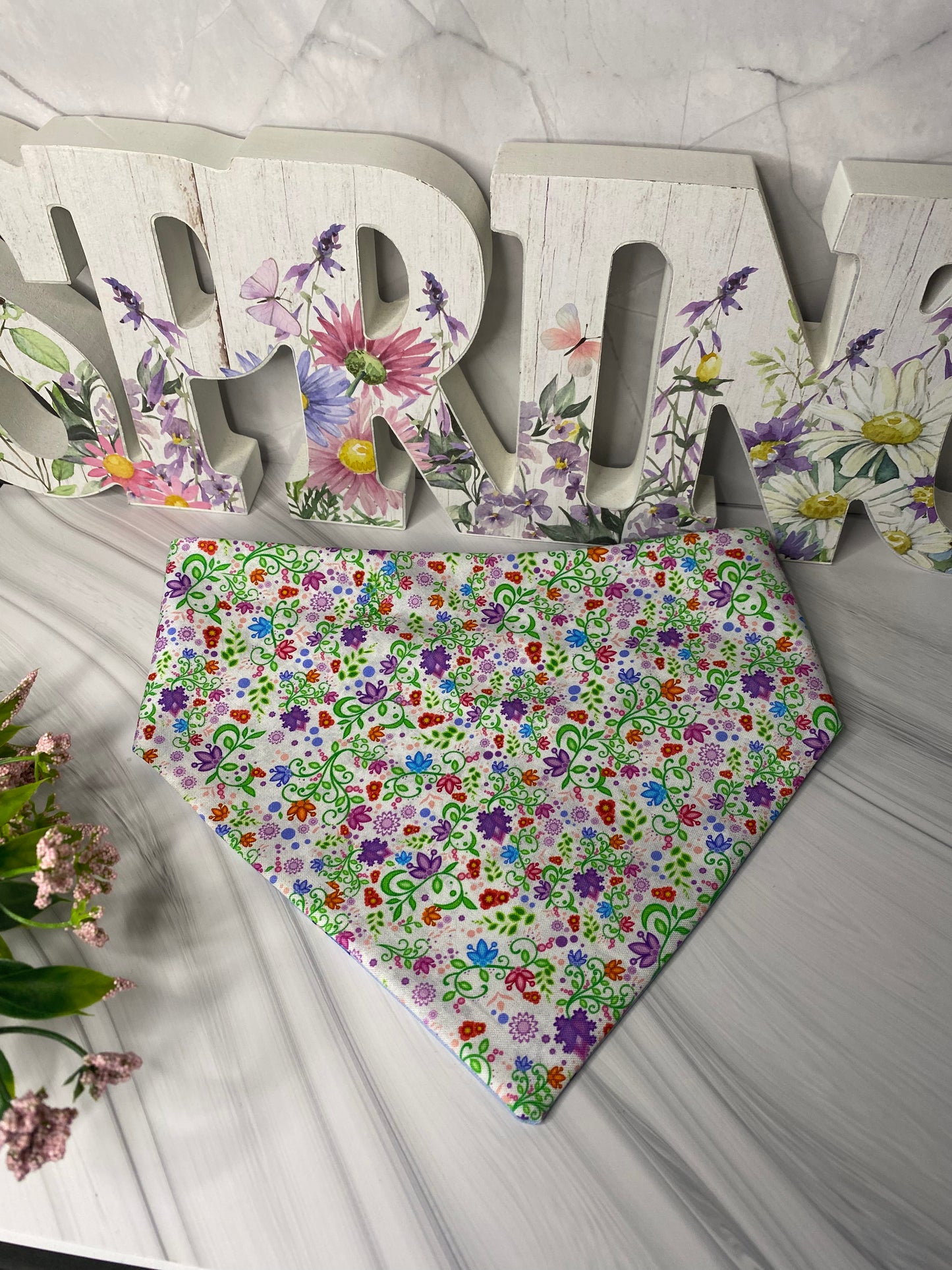 Butterflies Reversible Pet Bandana