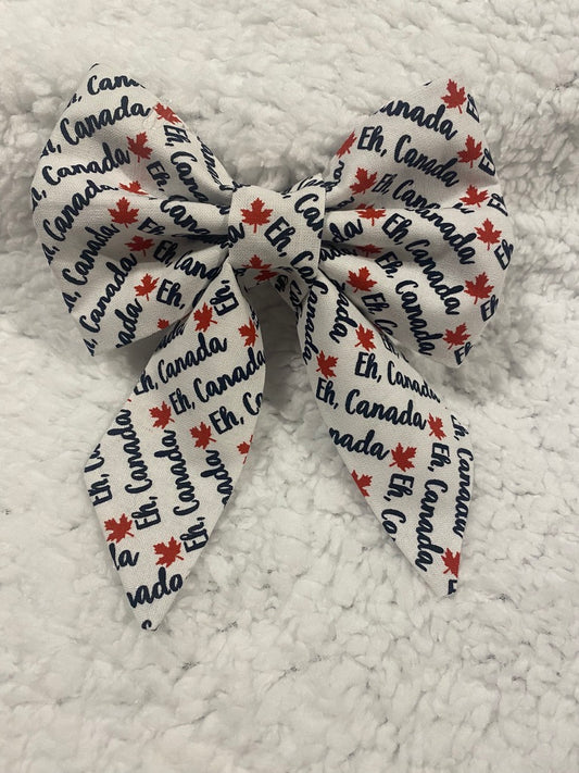 WhiteCanada Eh Sailor Bow