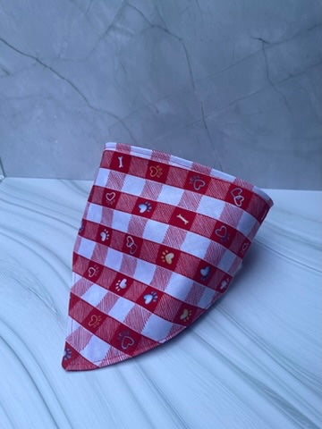 Good Boy Red Reversible Pet Bandana