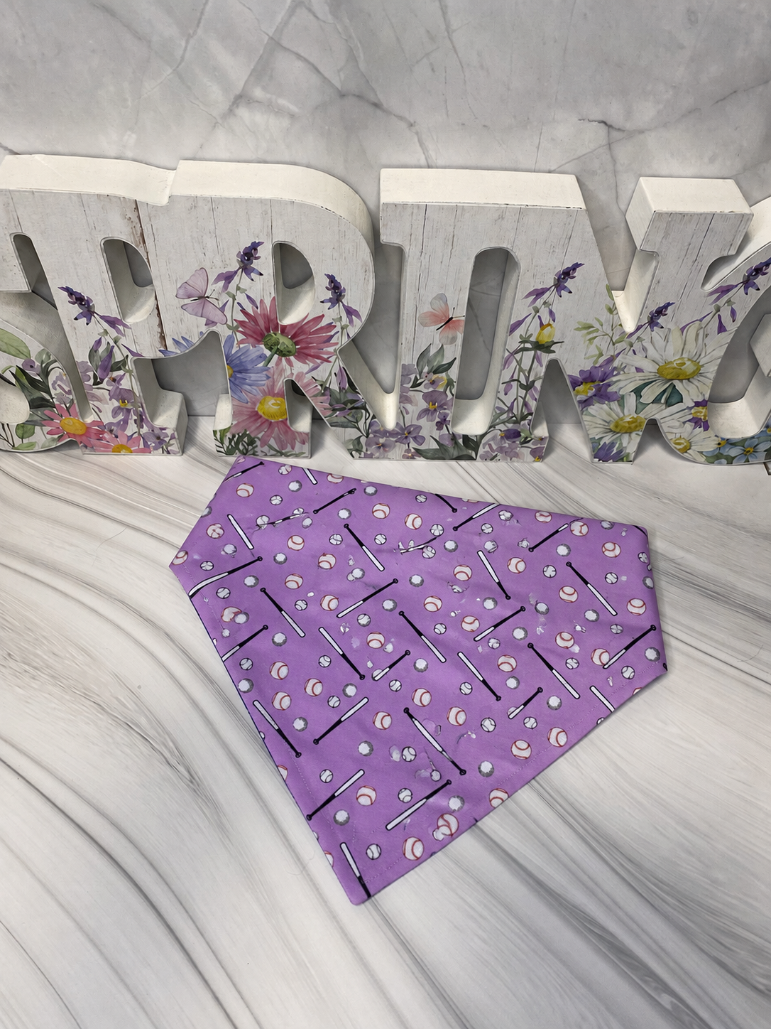 Baseball Bandana - Purple - *Pre-order Only*