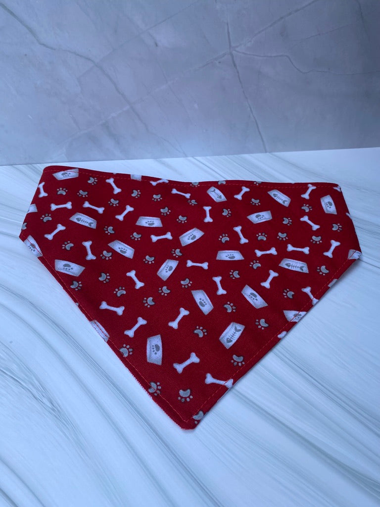 Good Boy Red Reversible Pet Bandana