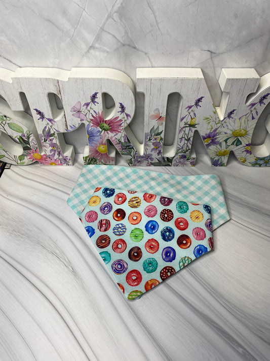 Doughnuts Reversible Pet Bandana