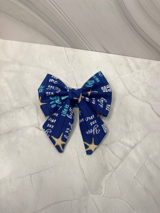 Beach Vibes Sailor Bow