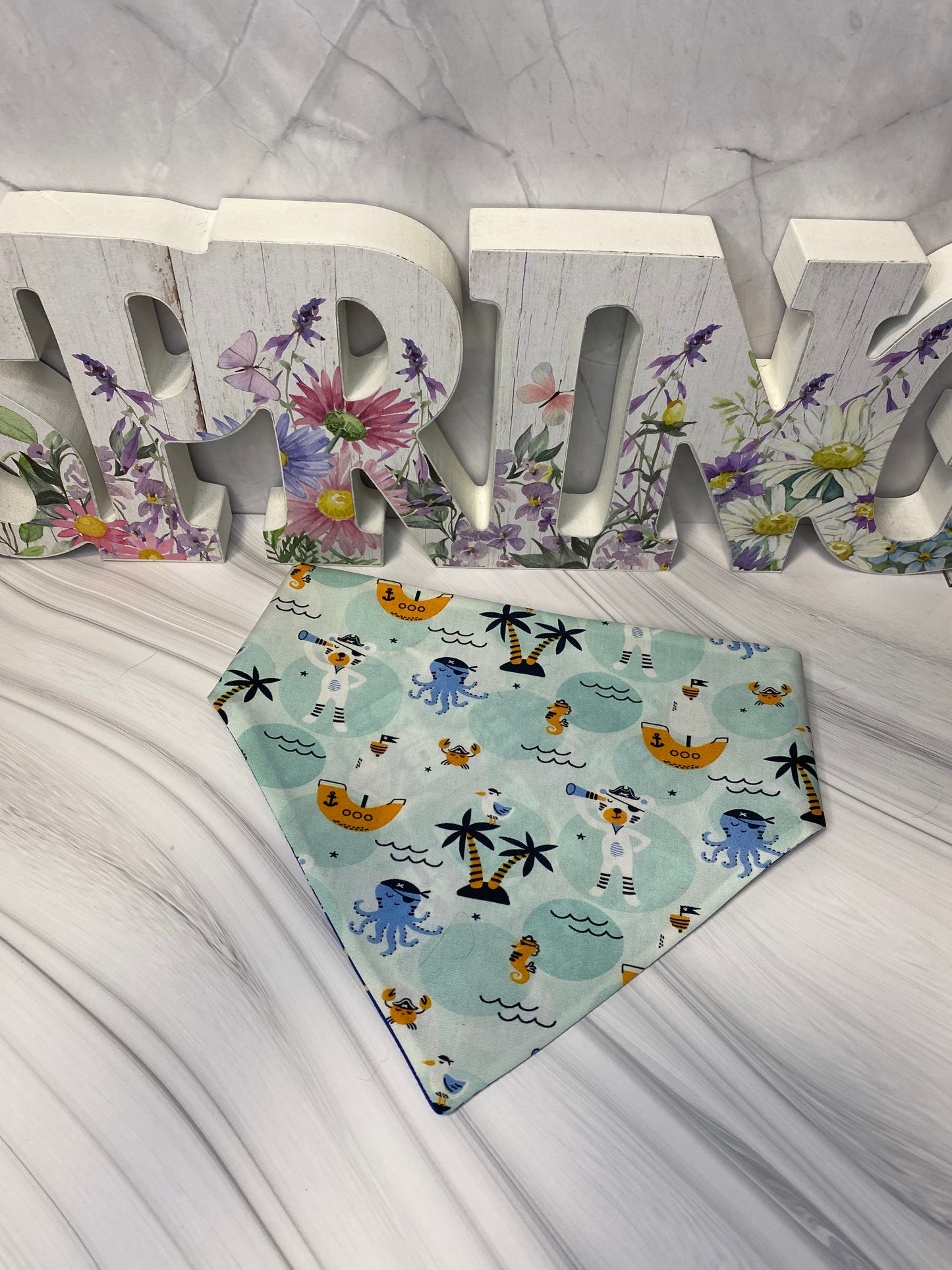 Beach Vibes Reversible Pet Bandana