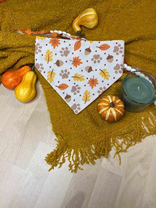 Acorns a Plenty Reversible Pet Bandana