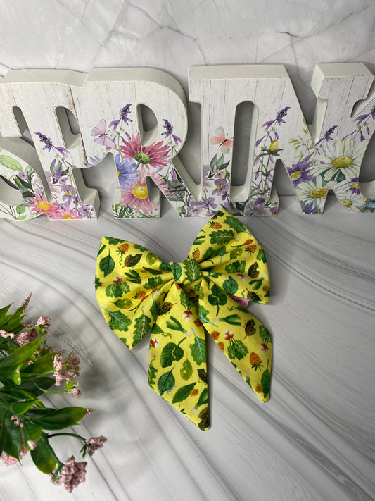 Yellow Crops Sailor Bow