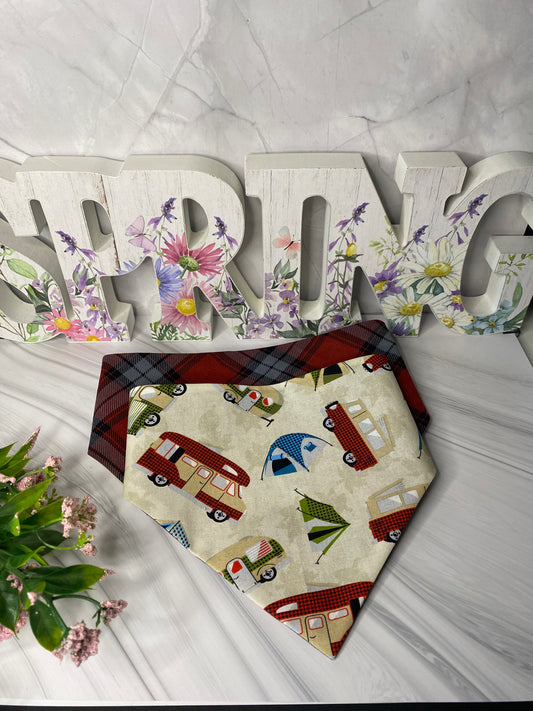 Camping  Reversible Pet Bandana