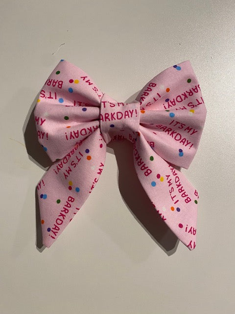 It's My Barkday Sailor Bow